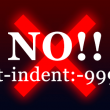 NO!! text-indent-9999px